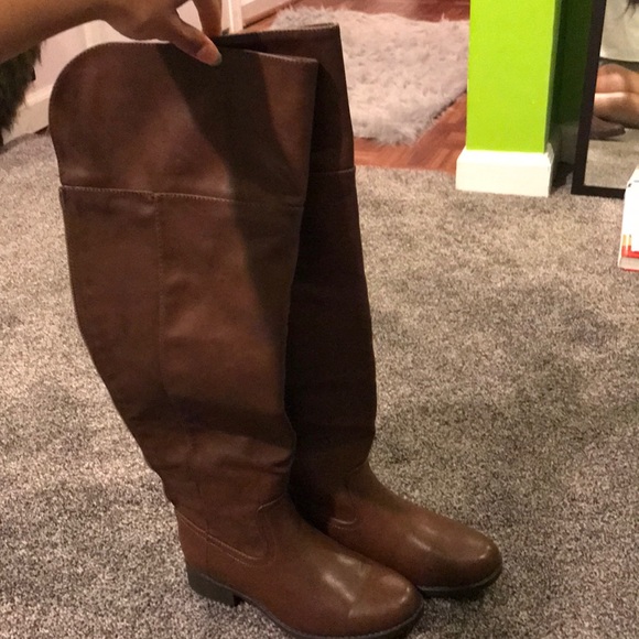 Brown Knee High Boots - Picture 2 of 3